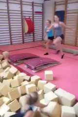 Stage départemental - Petit moment de détente pendant la pause déjeuner