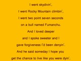 Live Like You Were Dying - Tim McGraw with lyrics
