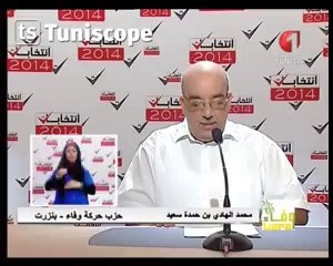 كلمة رئيس قائمة حركة وفاء بنزرت محمد الهادي بن حمدة بن سعيد رقم القائمة 30