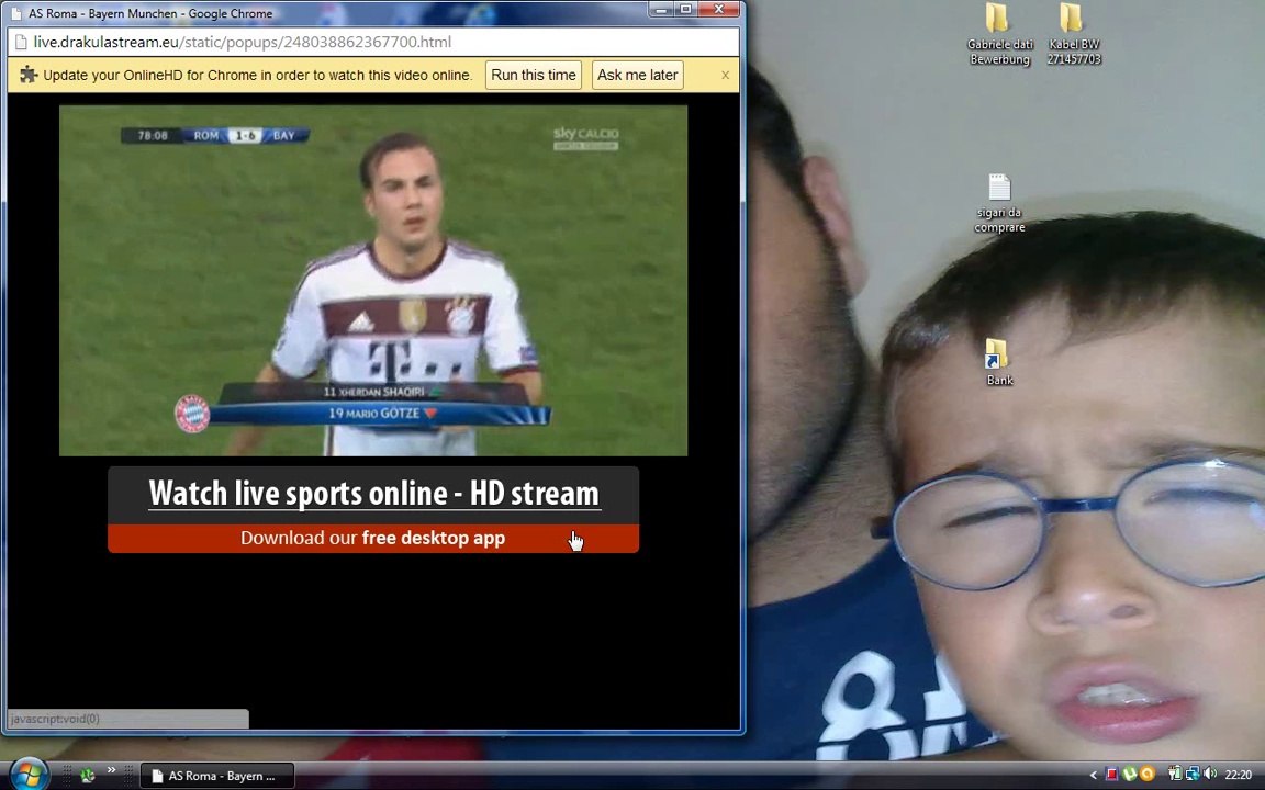 AS Roma vs. Bayern München 1-6 78° F. Ribéry