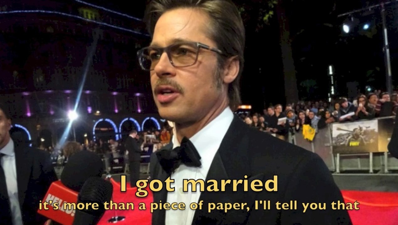 Brad Pitt's talked about being married and movie BY THE SEA