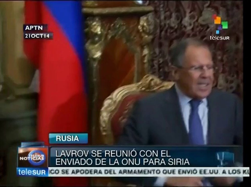 Lavrov y el enviado especial de la ONU para Siria se reúnen en Moscú