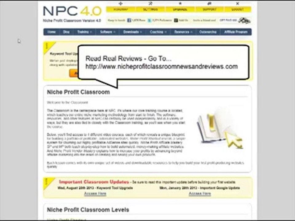 Niche Profit Shortcut - Inside Niche Profit Classroom