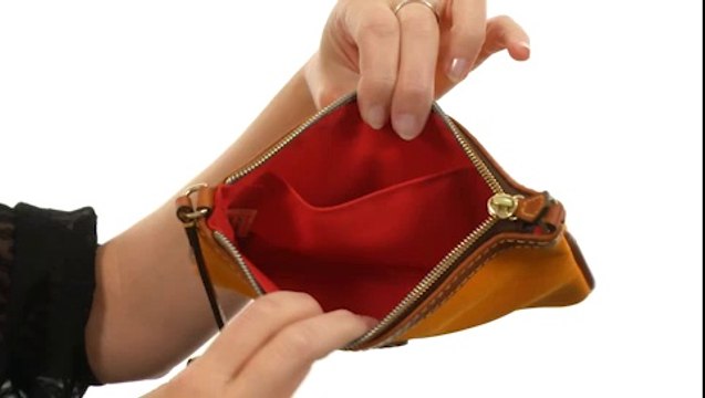 Dooney & Bourke Nylon Large Slim Wristlet Black w/ Tan Trim - Robecart.com Free Shipping BOTH Ways