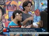 Estudiantes de Venezuela piden aparición de normalistas mexicanos