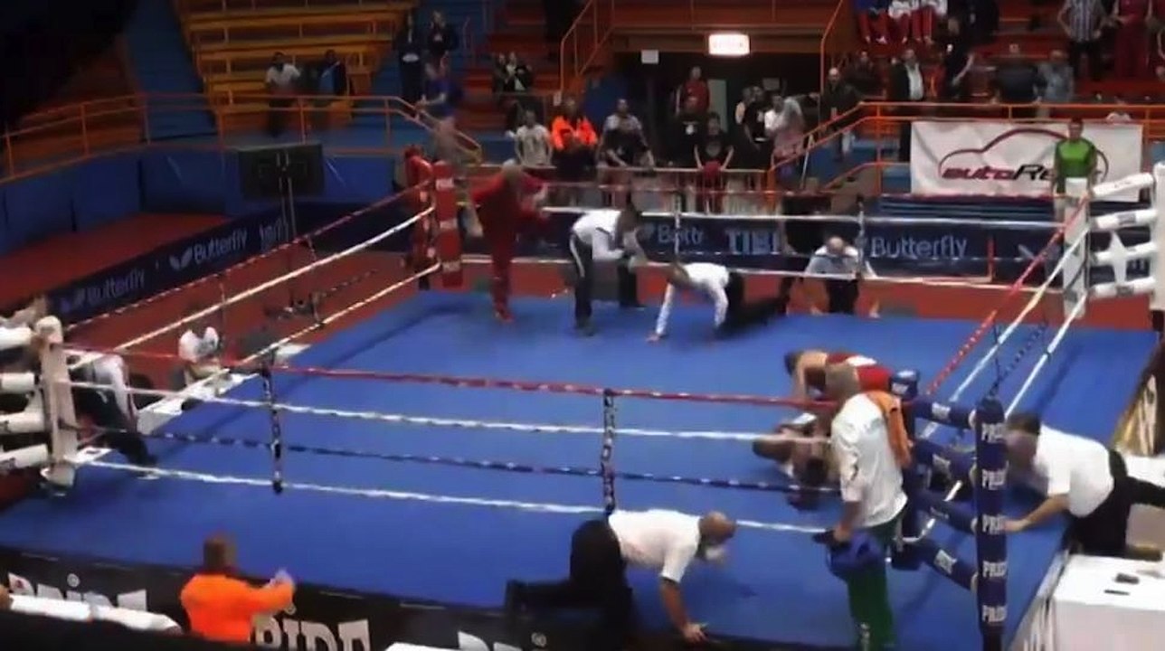 Croatian Boxer Vido Loncar Attacks Referee After Losing Fight