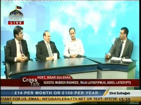 Adeel Lodhi(VP PTI London) in Programme CROSS TALK.
