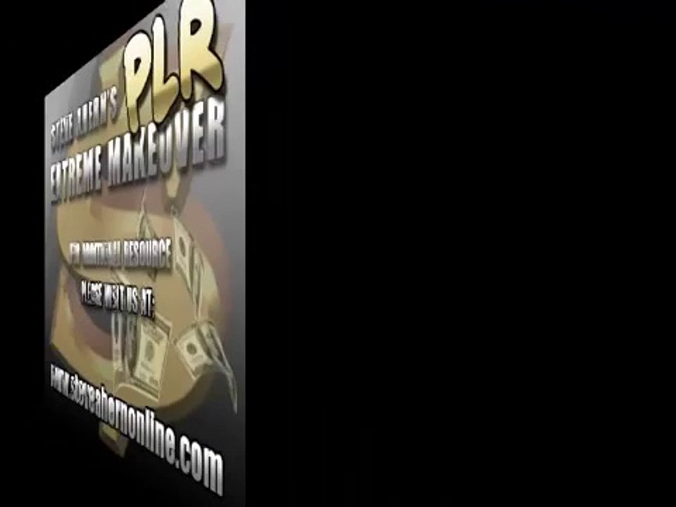 Steve Ahern's PLR Extreme Makeover - Video 2 - Private Label Rights Defined