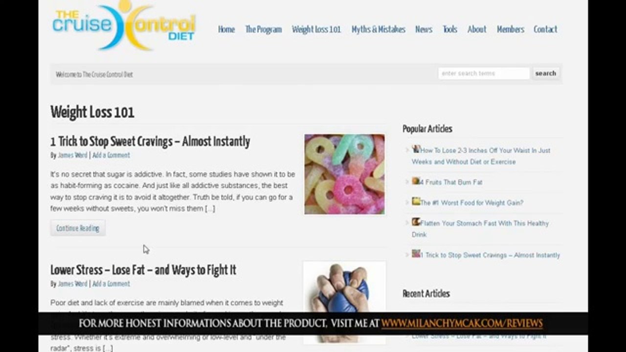 Cruise Control Diet Review - Honest Cruise Control Diet Reviews