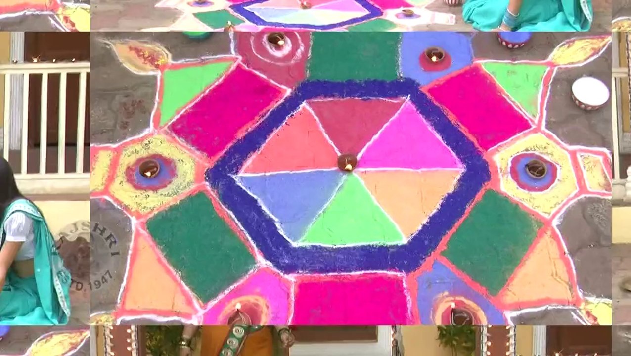 Meghna Makes Rangoli for #Diwali - Julun Yeti R...