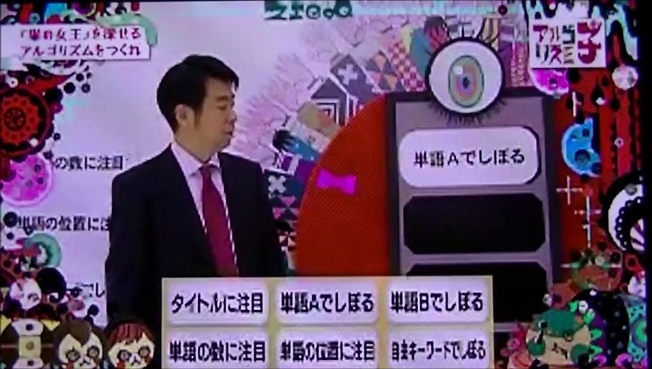 アルゴリズム  : コンピュータ プログラムの 設計図  　Argorythm　問題を自動的に解決する手順　橋本環奈 司会　NHK