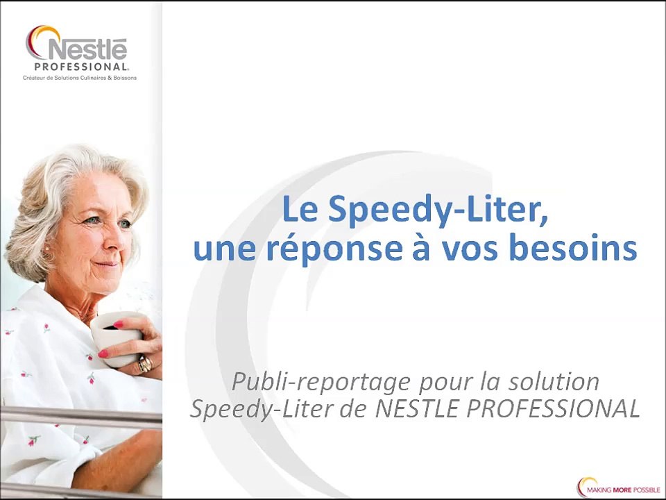 Publi-reportage NESTLÉ PROFESSIONAL : Le speedy liter, une réponse à vos besoins