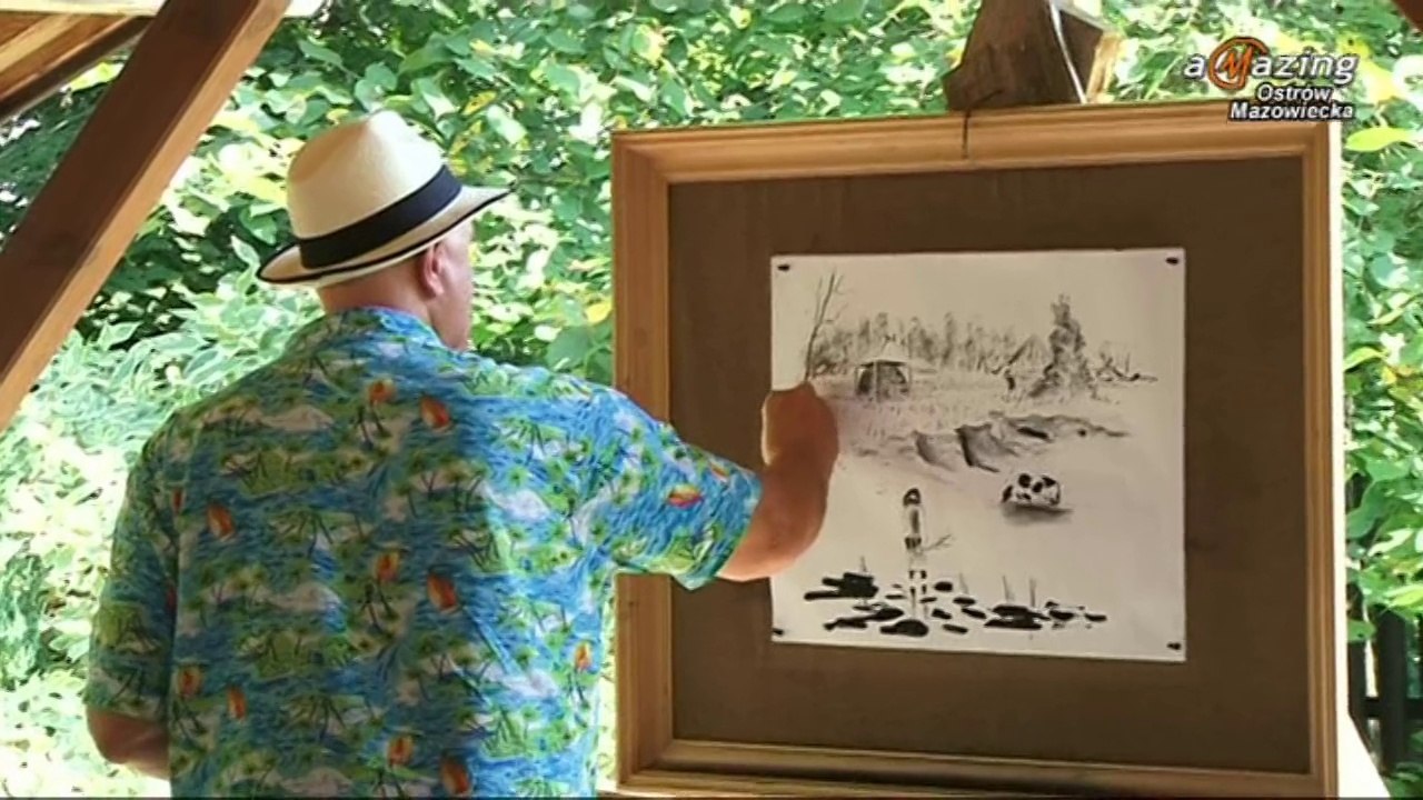 Spotkanie plenerowe "Melodia węgla i papieru" UTW Ostrów Mazowiecka 2014