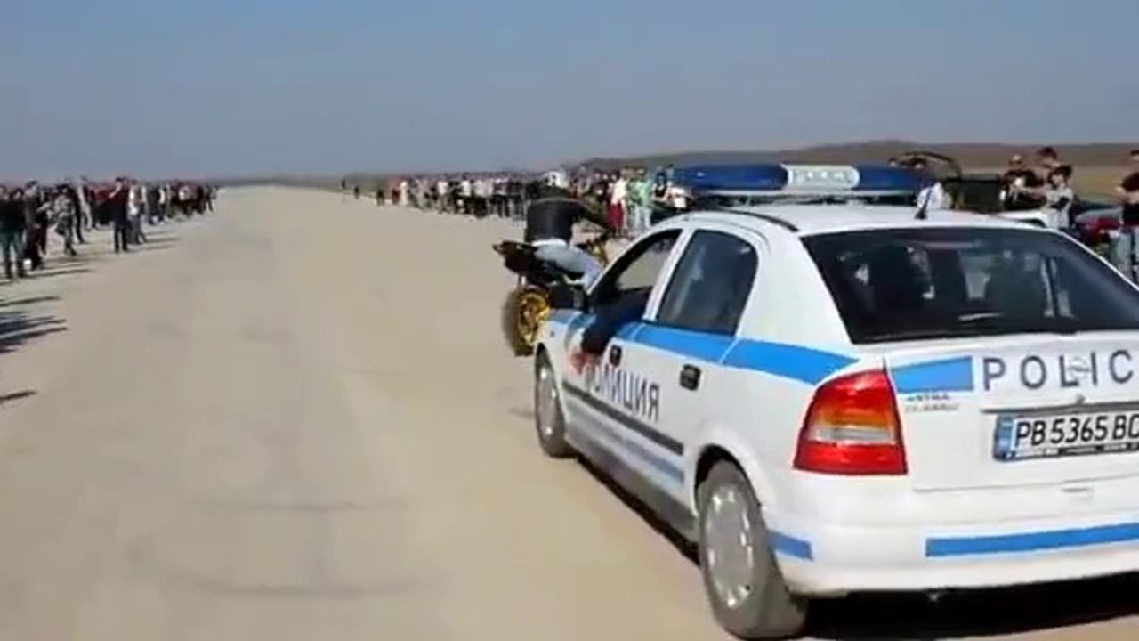 Polis vs Motosiklet Drift - Araba Tutkum