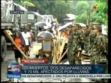 Lluvias en Nicaragua dejan al menos 25 muertos y 70 mil damnificados