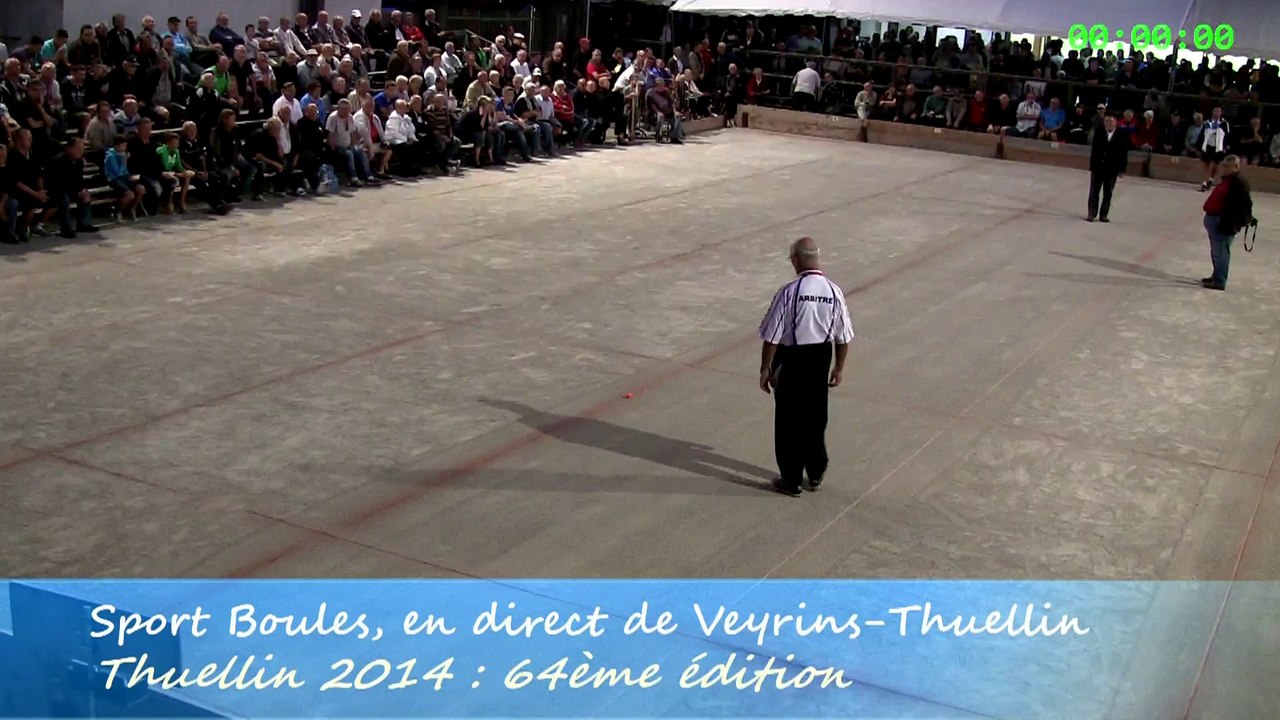 Présentation finale Bruzzone contre Michel, Sport Boules, Thuellin 2014