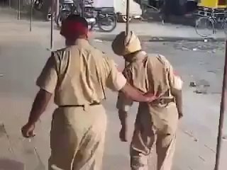 indian drunk police man