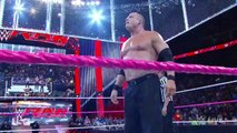 John Cena & Dean Ambrose vs Kane, Randy Orton & Seth Rollins — 2 on 3 Handicap Street Fight Match (WWE Monday Night Raw 20.10.2014)