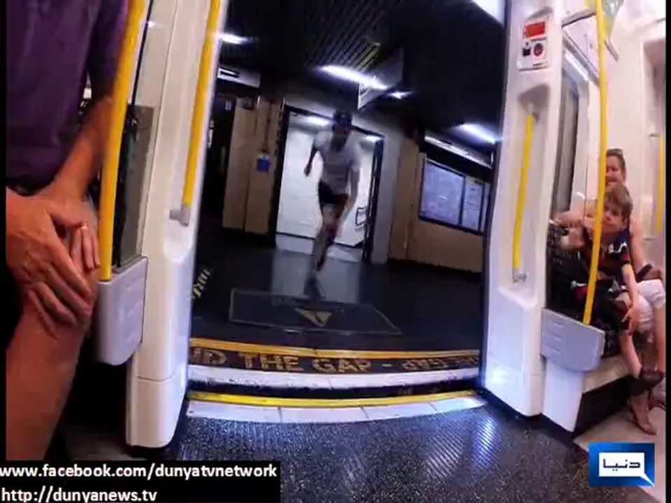 Dunya News - Man races the Glasgow subway on foot in new Tennent's Lager advert