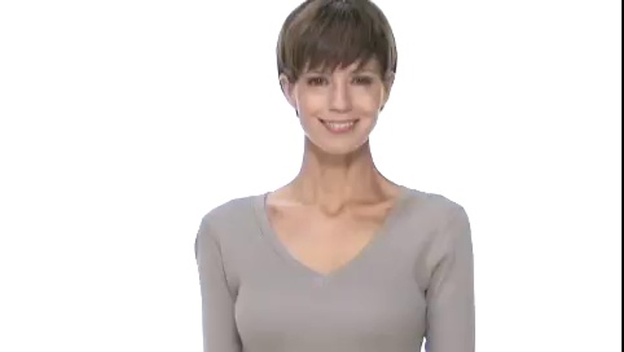 Three Dots 3/4 Sleeve Deep V-Neck Black - Robecart.com Free Shipping BOTH Ways
