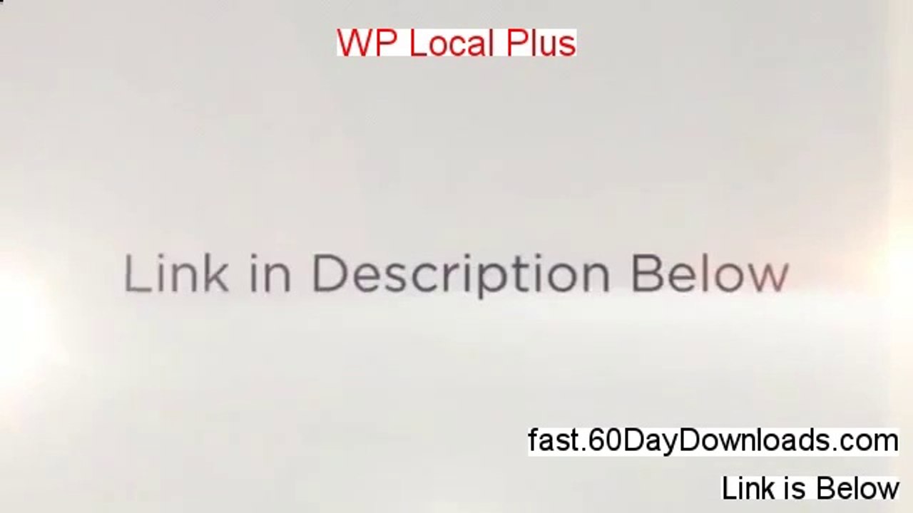 WP Local Plus 2014 (legit review instant access)