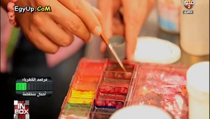 شاهد لاول مرة مذيعة المحور ترسم زومبى على الهواء "رسم الجروح والدماء على الجسم"