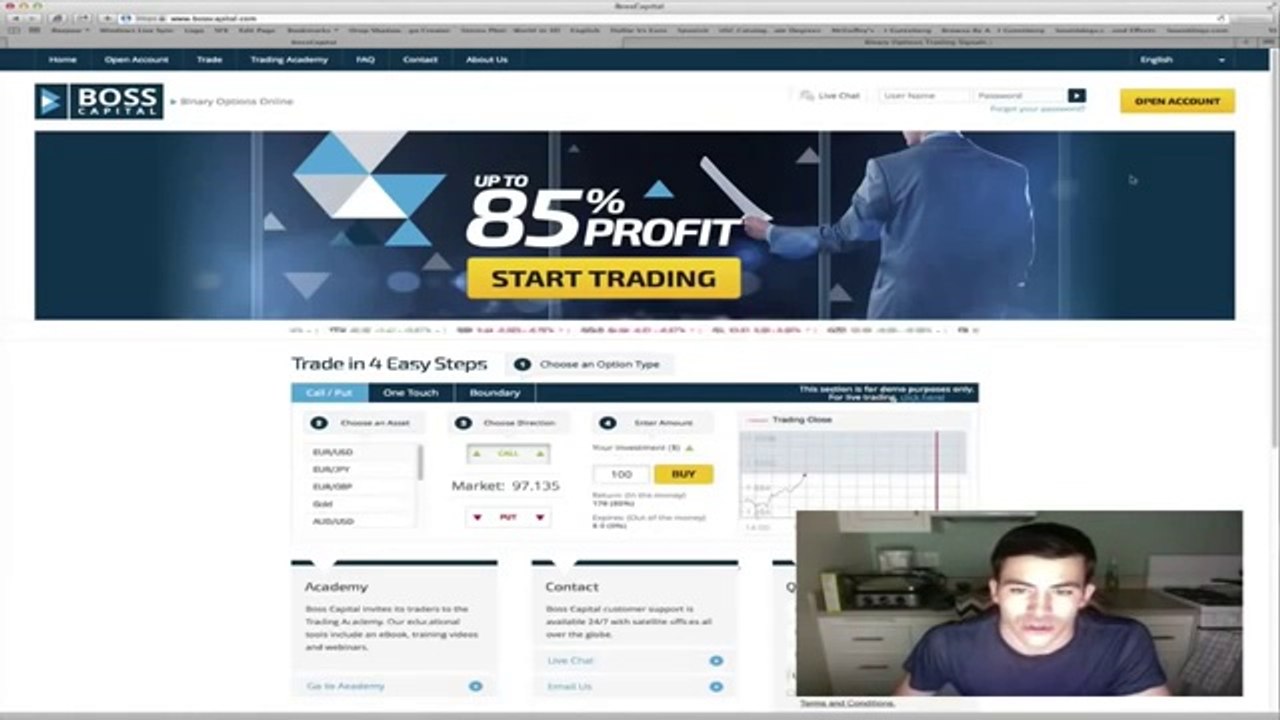 Boss Capital And Binary Options Trading Signals Winning Trading Strategy