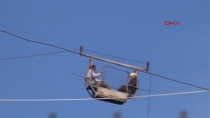Şile'de 2 İşçi Teleferikte Mahsur Kaldı