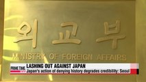 Neighboring countries lash out against Japanese government
