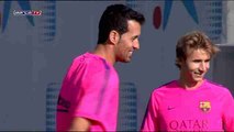 Busquets trains as Barcelona begin preparations for Clásico