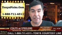 Pittsburgh Steelers vs. Indianapolis Colts Free Pick Prediction NFL Pro Football Updated Odds Preview 10-26-2014