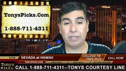 Hawaii Warriors vs. Nevada Wolf Pack Free Pick Prediction NCAA College Football Odds Preview 10-25-2014