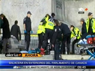 Balacera en los exteriores del parlamento de Canadá
