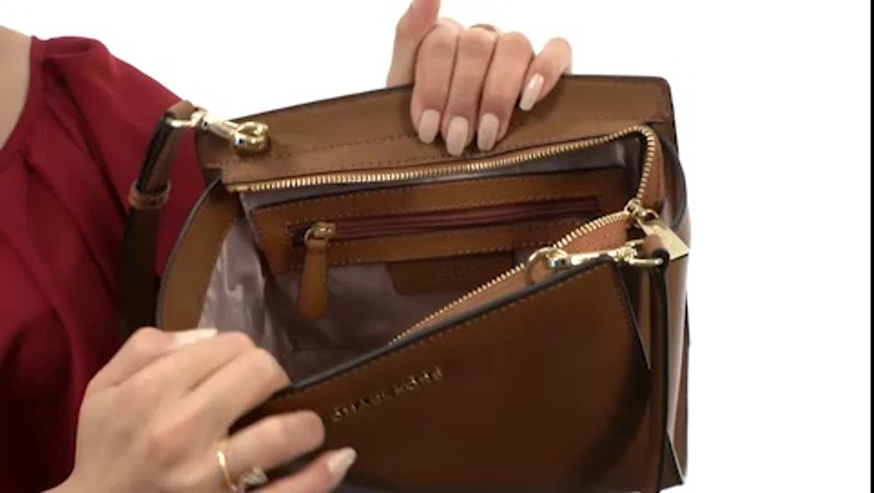 MICHAEL Michael Kors Medium Selma Messenger Luggage - Robecart.com Free Shipping BOTH Ways