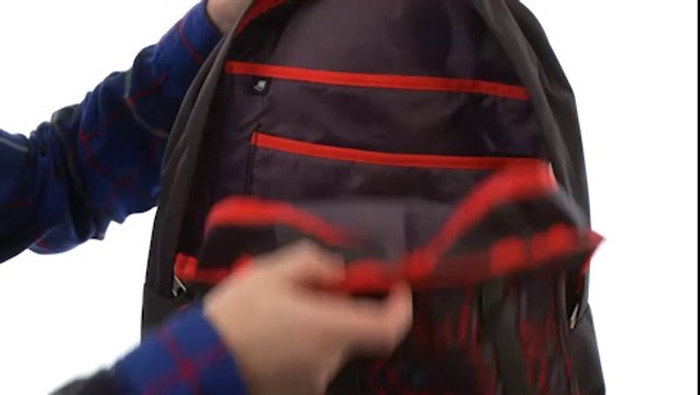 JanSport Cortlandt Backpack High Risk Red Shady Angles - Robecart.com Free Shipping BOTH Ways