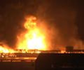 Gümrük sahasında yangın