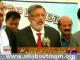 Taliban threatens MQM to destroy 90 in Karachi: Rashid Godil media talk at Islamabad