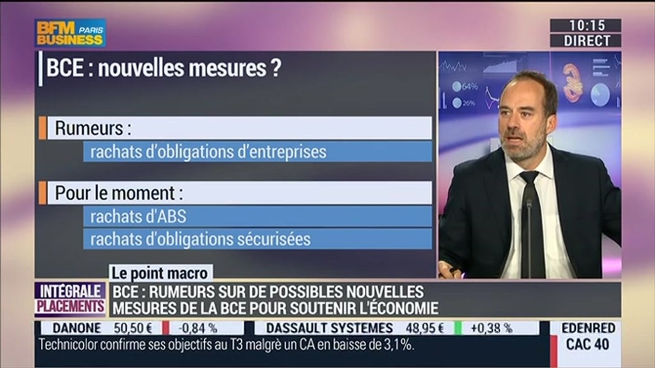 Quid des nouvelles mesures de la BCE pour soutenir l'économie en Europe ?: Nicolas Doisy – 22/10