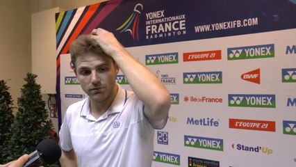 Réaction de Brice LEVERDEZ aux Yonex IFB 2014