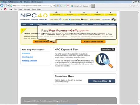 Niche Profit Classroom Keyword Tool