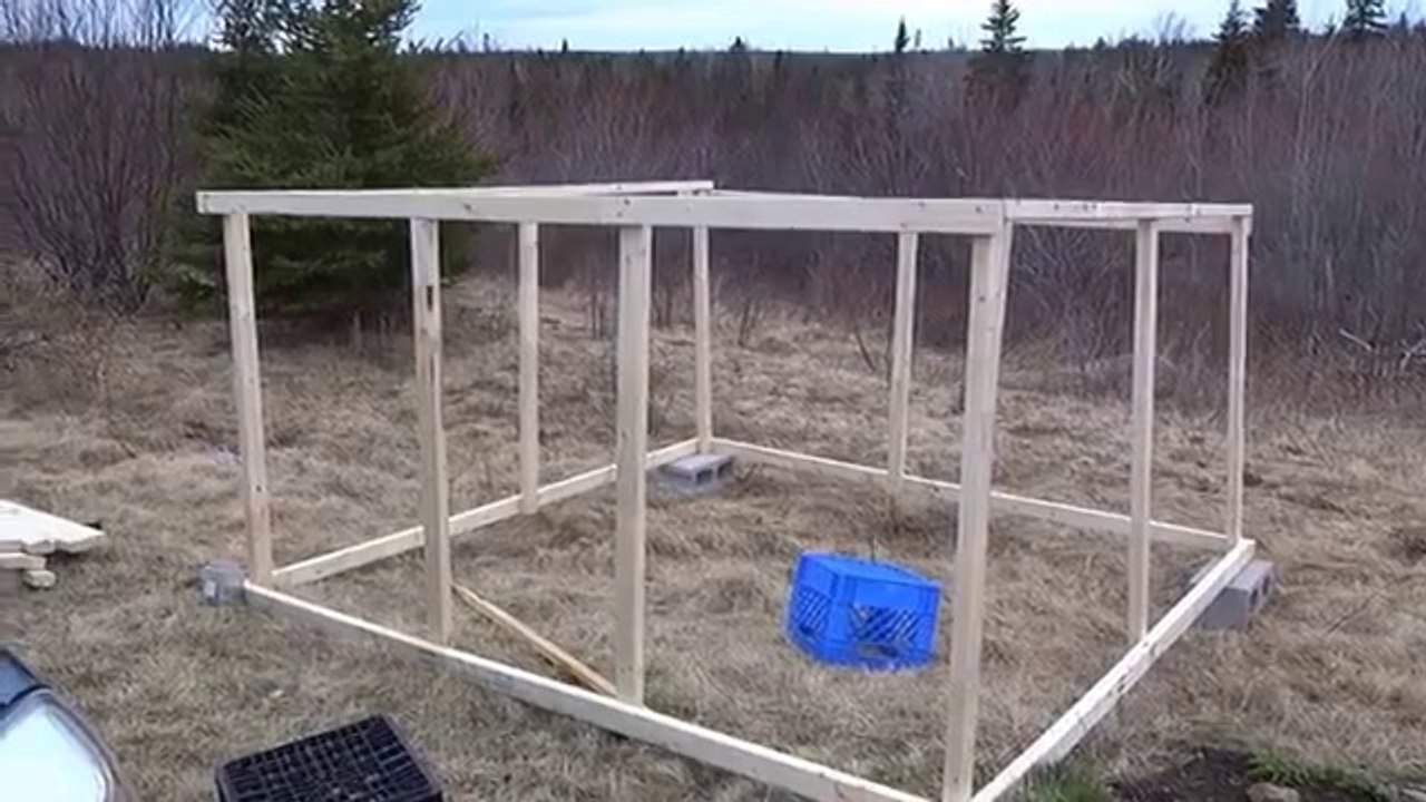 Day 1 Of building a chicken coop on the homestead with small budget ,not carpenter either