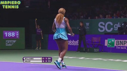 Simona Halep vs.Serena Williams 6-0,6-2(Singapore 2014)