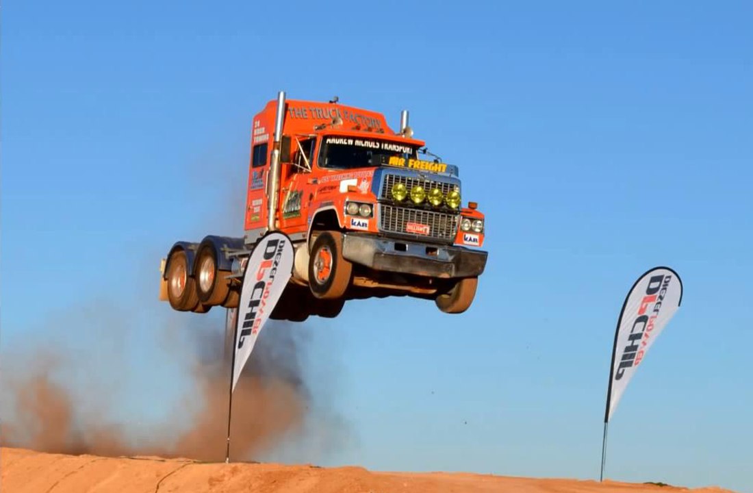 Incredible Semi Truck Jumping