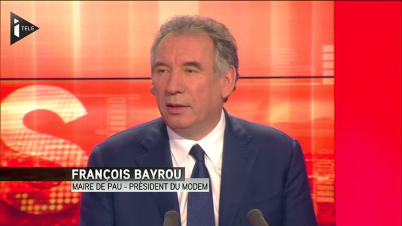François Bayrou, l'invité politique de Laurence Ferrari sur iTélé - 221014