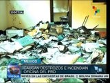 México: destrozos en oficinas del PRD en Chilpancingo