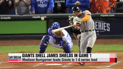 S.F. Giants take game one of World Series