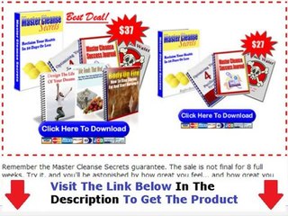 Master Cleanse Secrets Book Free + Get Discount