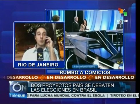 Dilma Rousseff hace campaña en distintas áreas de Río de Janeiro