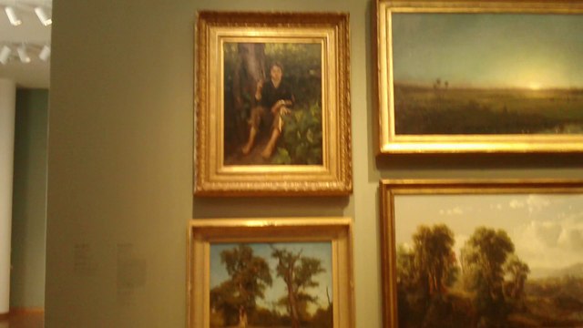 Sculptures & Paintings At High Museum of Art in Atlanta