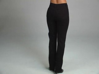 NYDJ Marilyn Straight Leg Classic Overdye Black - Robecart.com Free Shipping BOTH Ways